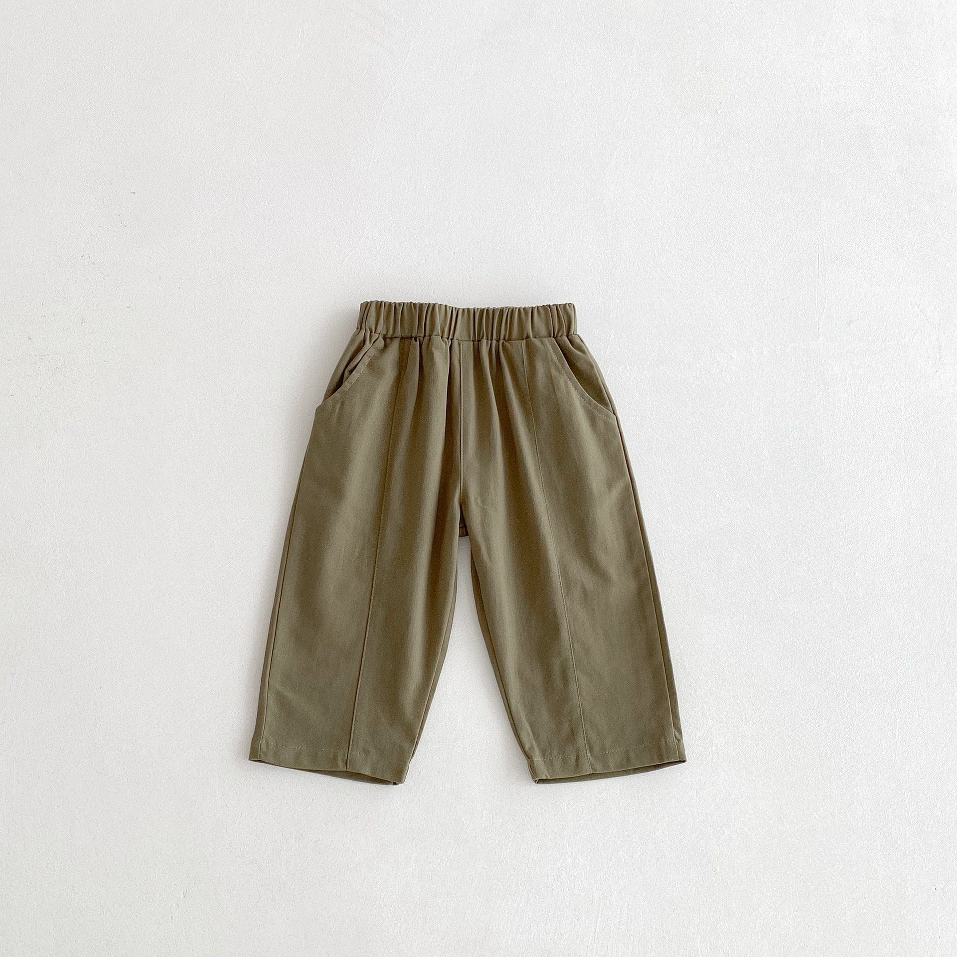 ロングパンツ・スウェットパンツ アースカラーシンプルデイリーロングパンツ【mh0010677】