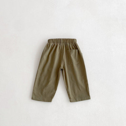 ロングパンツ・スウェットパンツ アースカラーシンプルデイリーロングパンツ【mh0010677】