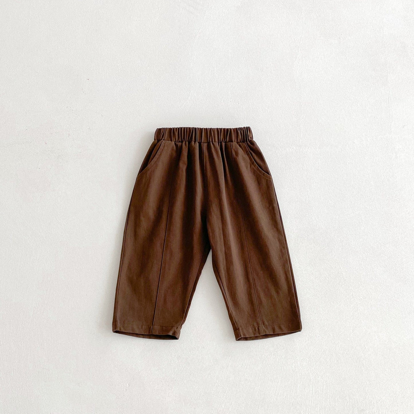 ロングパンツ・スウェットパンツ アースカラーシンプルデイリーロングパンツ【mh0010677】