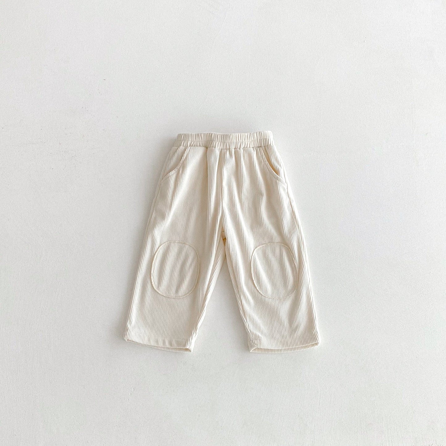 ロングパンツ・スウェットパンツ 膝パッチコーデュロイロングパンツ【mh0010678】