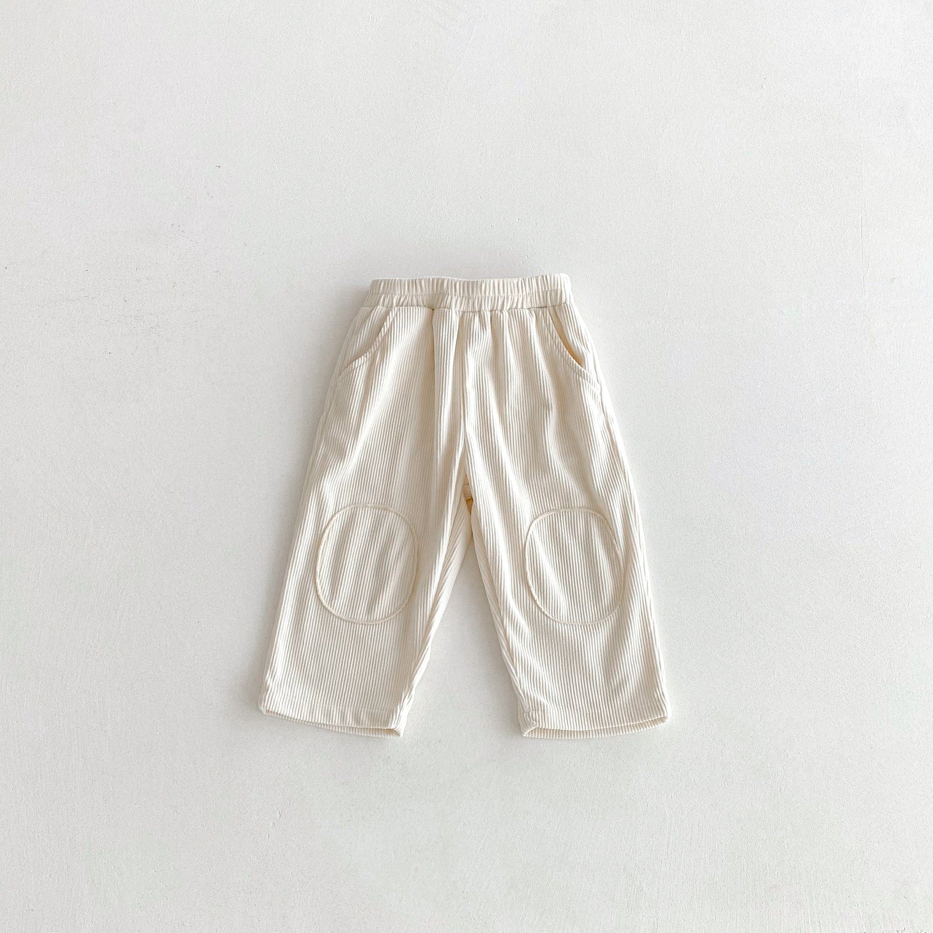 ロングパンツ・スウェットパンツ 膝パッチコーデュロイロングパンツ【mh0010678】