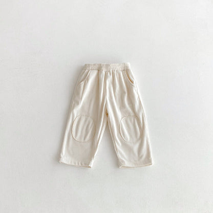 ロングパンツ・スウェットパンツ 膝パッチコーデュロイロングパンツ【mh0010678】