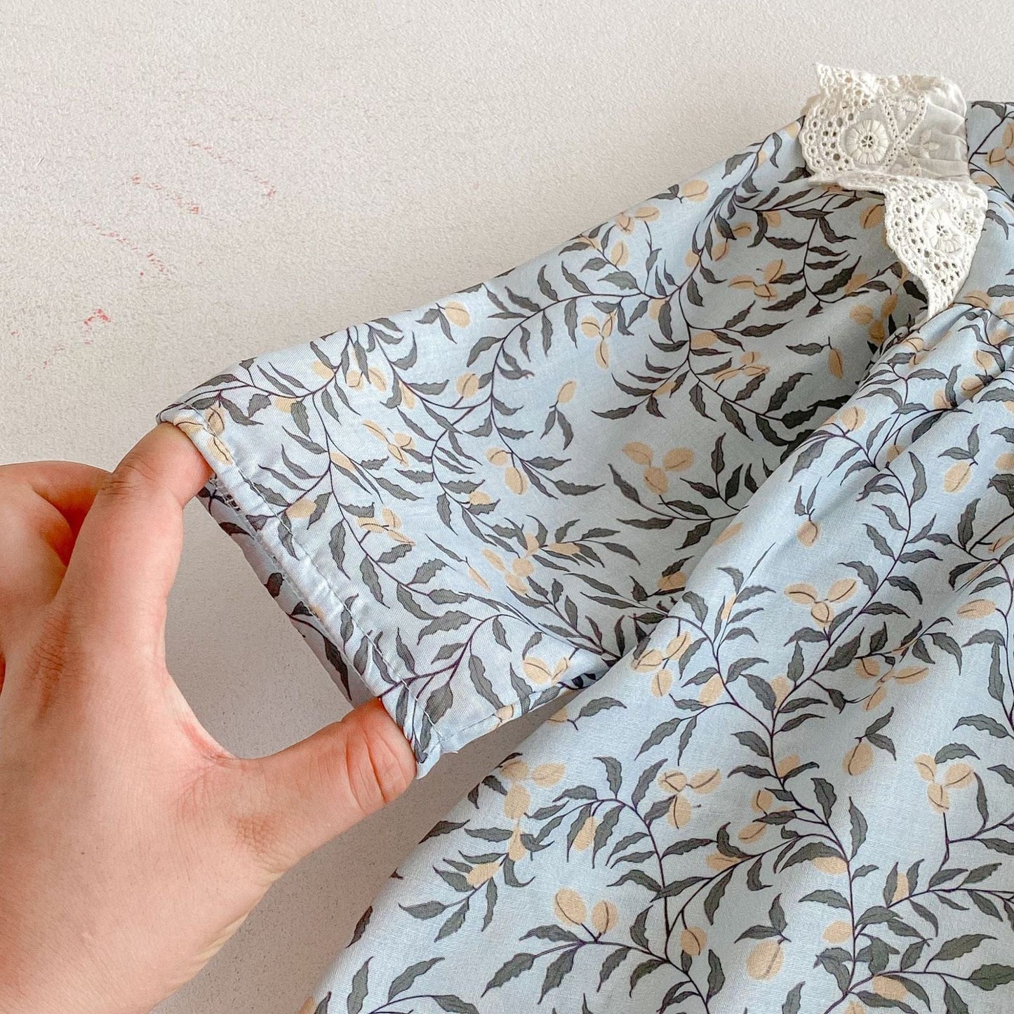 長袖ワンピース ショルダーレースフリル長袖ワンピース【mh0010681】