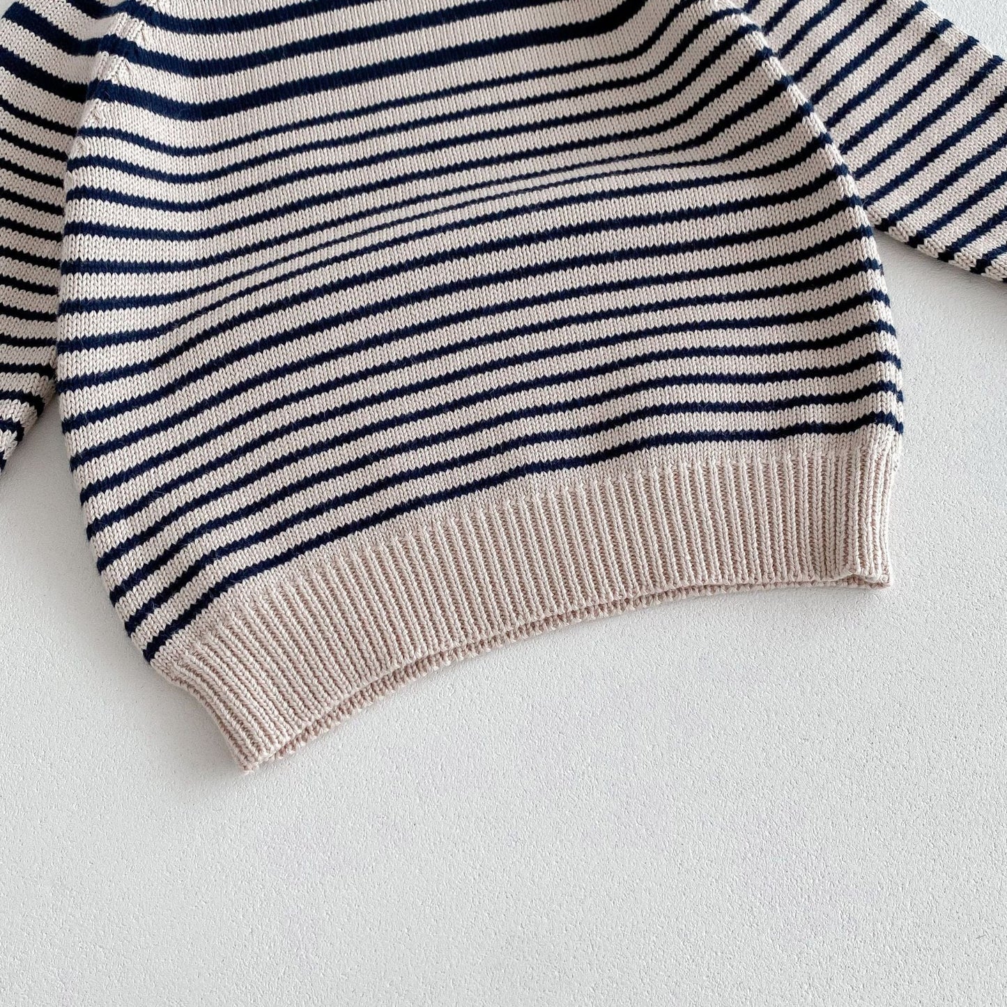 ニット・セーター ボーダーニットラグラン長袖セータートップス【mh0010683】