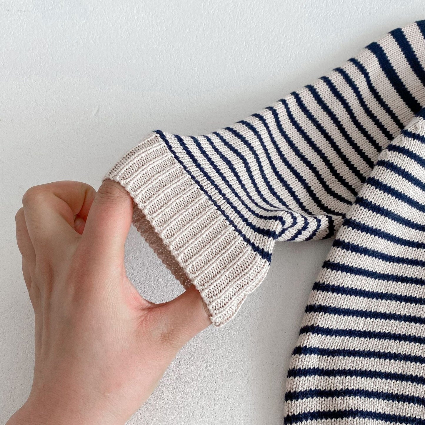 ニット・セーター ボーダーニットラグラン長袖セータートップス【mh0010683】