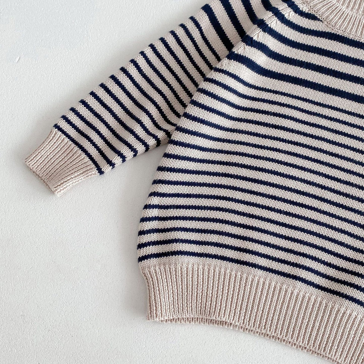 ニット・セーター ボーダーニットラグラン長袖セータートップス【mh0010683】