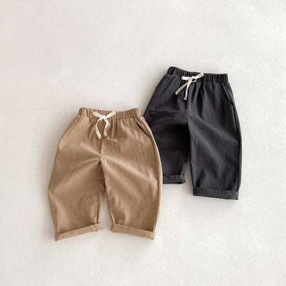 ロングパンツ・スウェットパンツ シンプルデイリールーズロングパンツ【mh0010688】