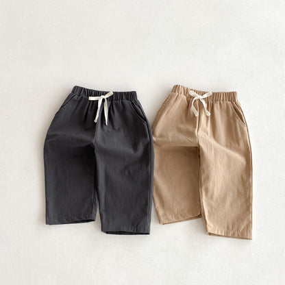 ロングパンツ・スウェットパンツ シンプルデイリールーズロングパンツ【mh0010688】