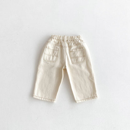 ロングパンツ・スウェットパンツ ステッチアクセントデイリーロングパンツ【mh0010689】