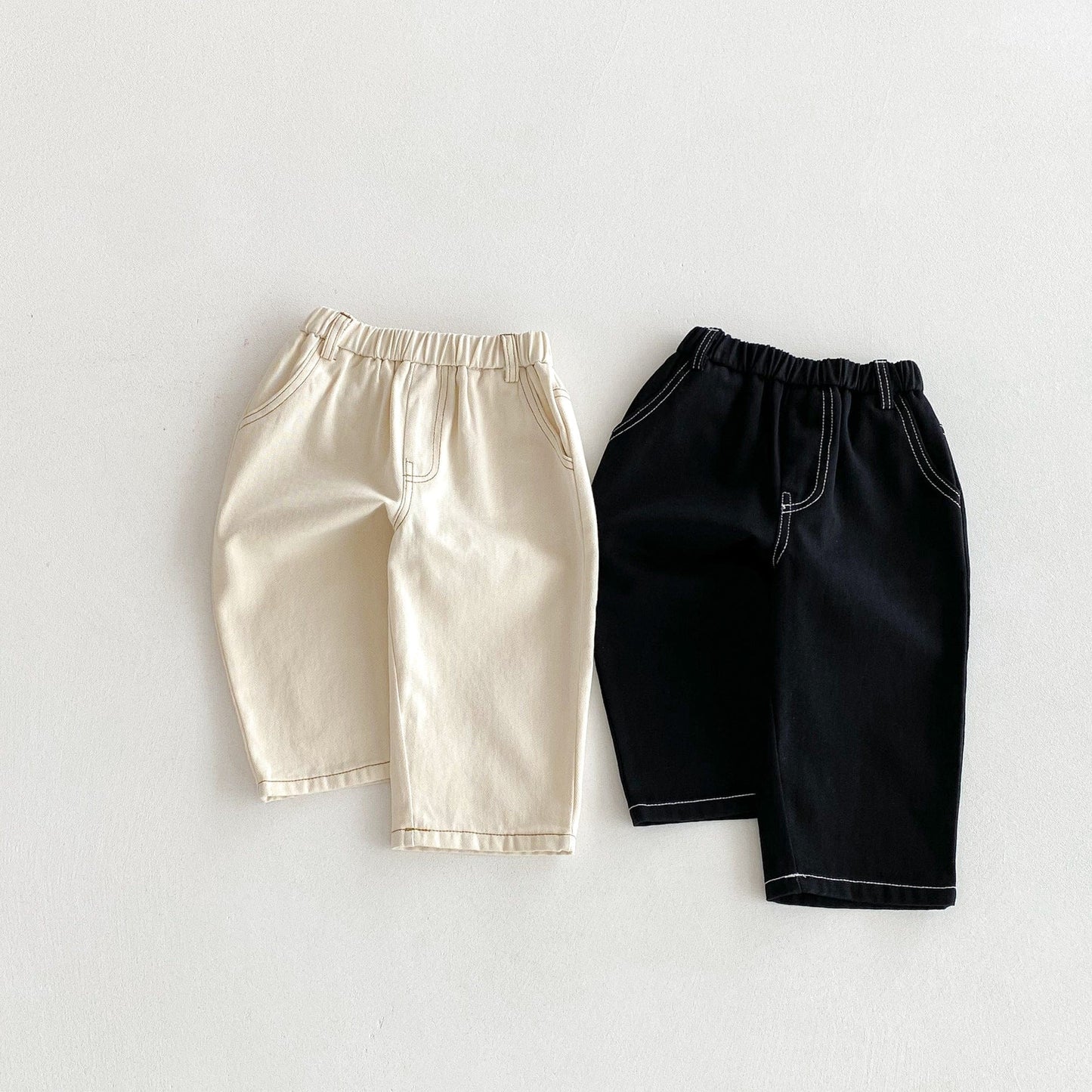 ロングパンツ・スウェットパンツ ステッチアクセントデイリーロングパンツ【mh0010689】