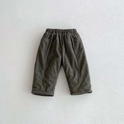 ロングパンツ・スウェットパンツ ロングパンツ コーデュロイ 裏ボア あったか レトロ ルーズシルエット 長ズボン【mh0011377】