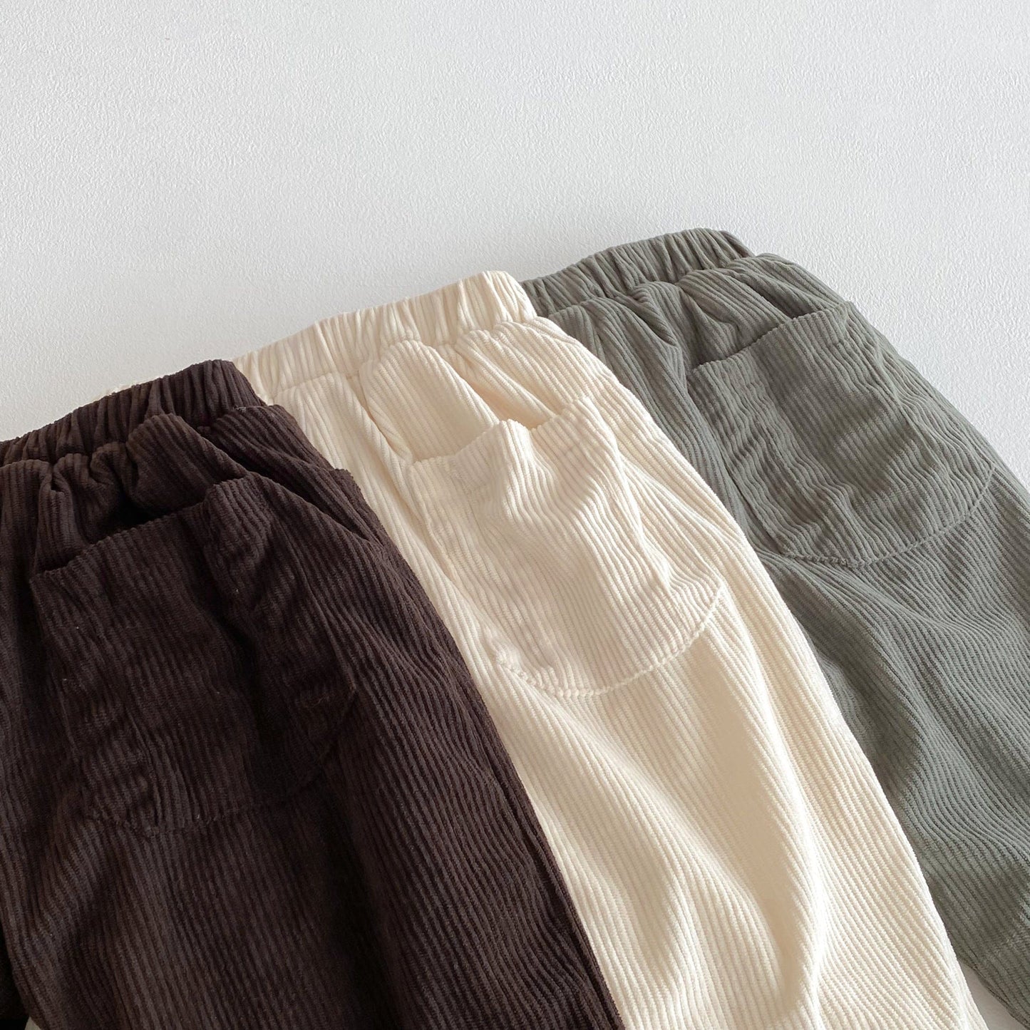 ロングパンツ・スウェットパンツ ロングパンツ コーデュロイ 裏ボア あったか レトロ ルーズシルエット 長ズボン【mh0011377】