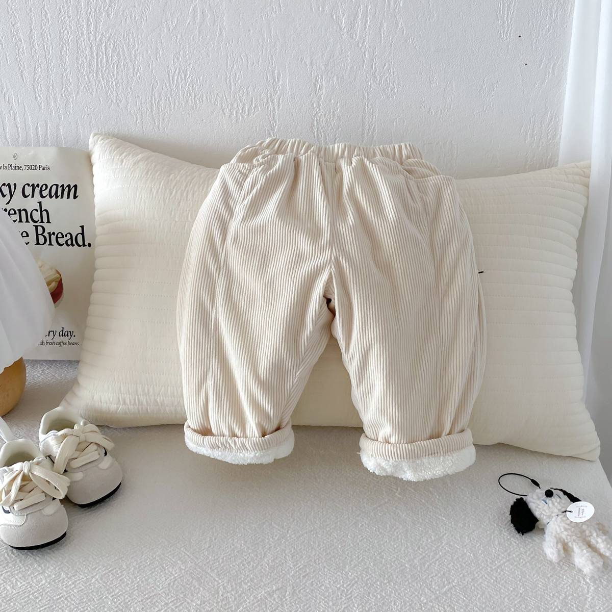 ロングパンツ・スウェットパンツ ロングパンツ コーデュロイ 裏ボア あったか レトロ ルーズシルエット 長ズボン【mh0011377】