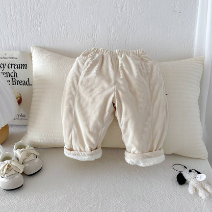 ロングパンツ・スウェットパンツ ロングパンツ コーデュロイ 裏ボア あったか レトロ ルーズシルエット 長ズボン【mh0011377】