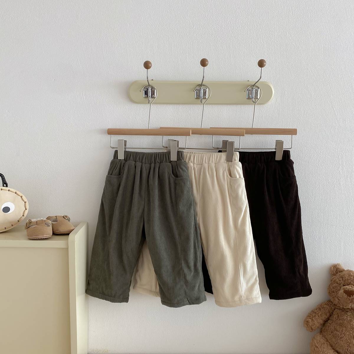 ロングパンツ・スウェットパンツ ロングパンツ コーデュロイ 裏ボア あったか レトロ ルーズシルエット 長ズボン【mh0011377】