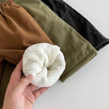 ロングパンツ・スウェットパンツ ロングパンツ 裏ボア あったか 保温 ルーズシルエット 無地 カジュアル 長ズボン【mh0011379】