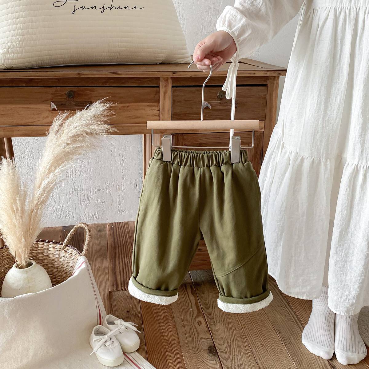 ロングパンツ・スウェットパンツ ロングパンツ 裏ボア あったか 保温 ルーズシルエット 無地 カジュアル 長ズボン【mh0011379】