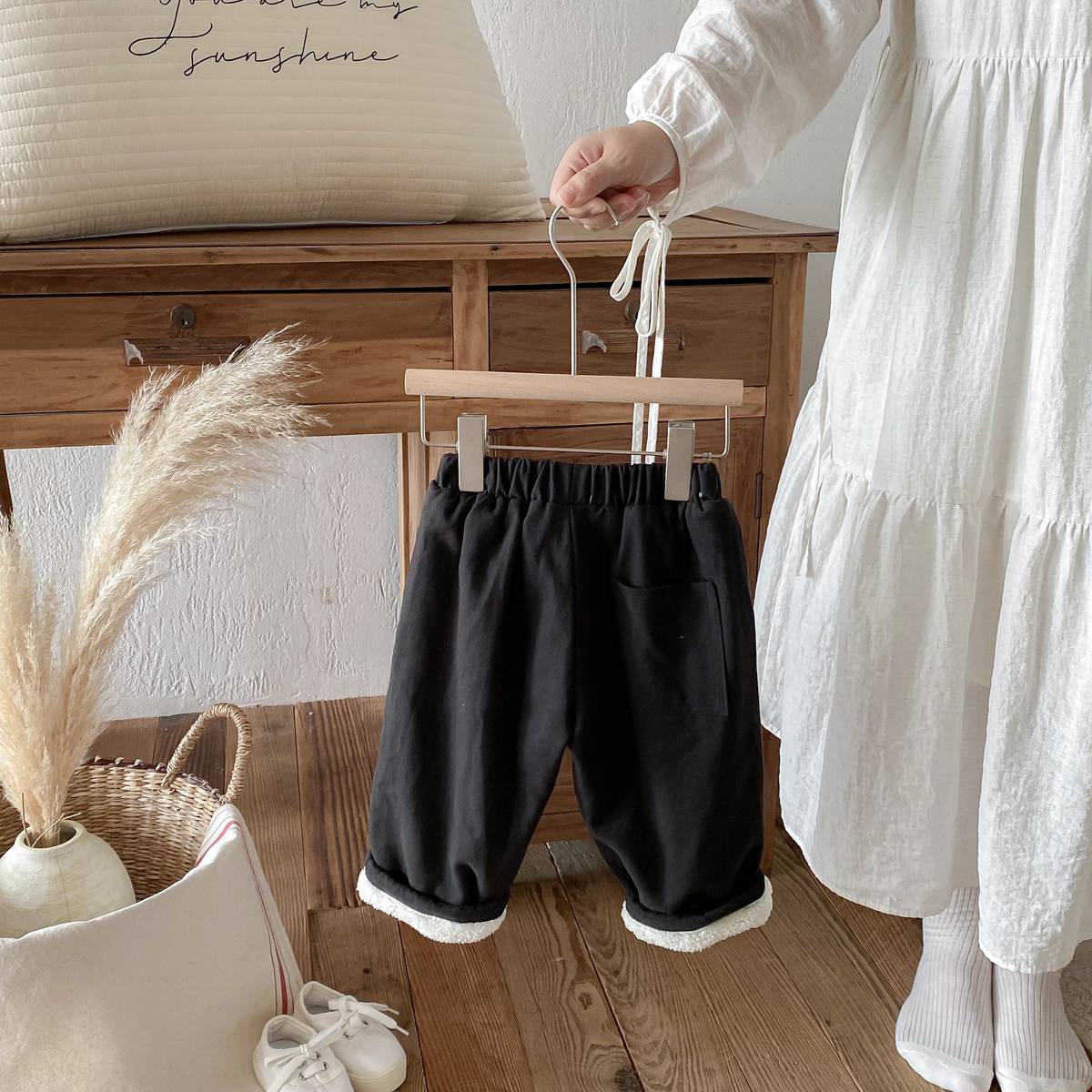 ロングパンツ・スウェットパンツ ロングパンツ 裏ボア あったか 保温 ルーズシルエット 無地 カジュアル 長ズボン【mh0011379】