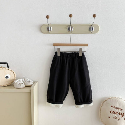 ロングパンツ・スウェットパンツ ロングパンツ 裏ボア あったか 保温 ルーズシルエット 無地 カジュアル 長ズボン【mh0011379】