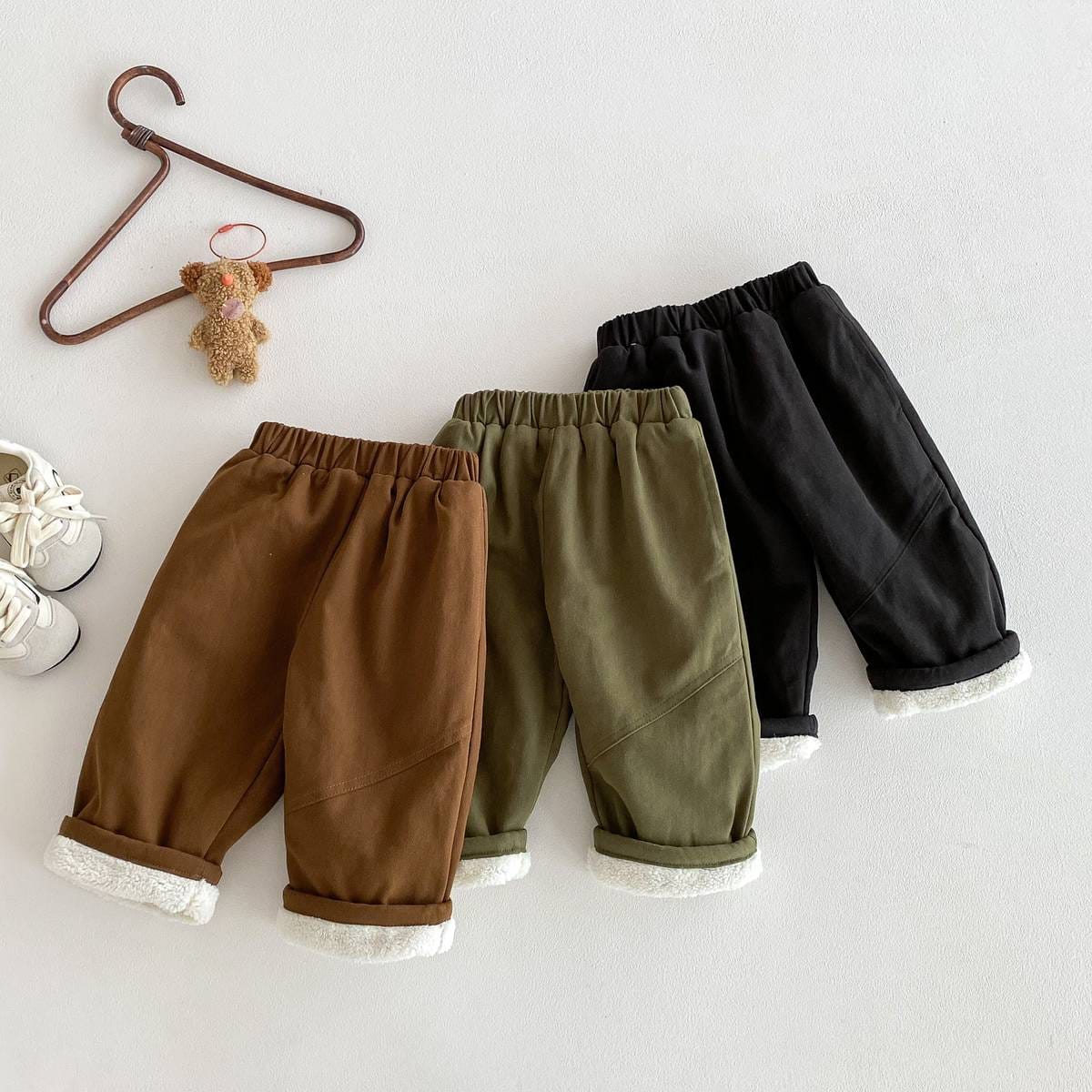 ロングパンツ・スウェットパンツ ロングパンツ 裏ボア あったか 保温 ルーズシルエット 無地 カジュアル 長ズボン【mh0011379】