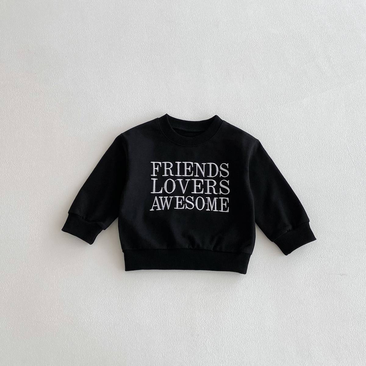 トレーナー・フーディ 長袖スウェットトレーナー 刺繍ロゴ 英字プリント シンプル カジュアル【mh0011389】