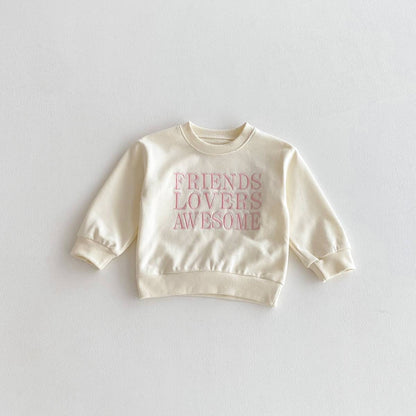 トレーナー・フーディ 長袖スウェットトレーナー 刺繍ロゴ 英字プリント シンプル カジュアル【mh0011389】