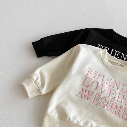 トレーナー・フーディ 長袖スウェットトレーナー 刺繍ロゴ 英字プリント シンプル カジュアル【mh0011389】