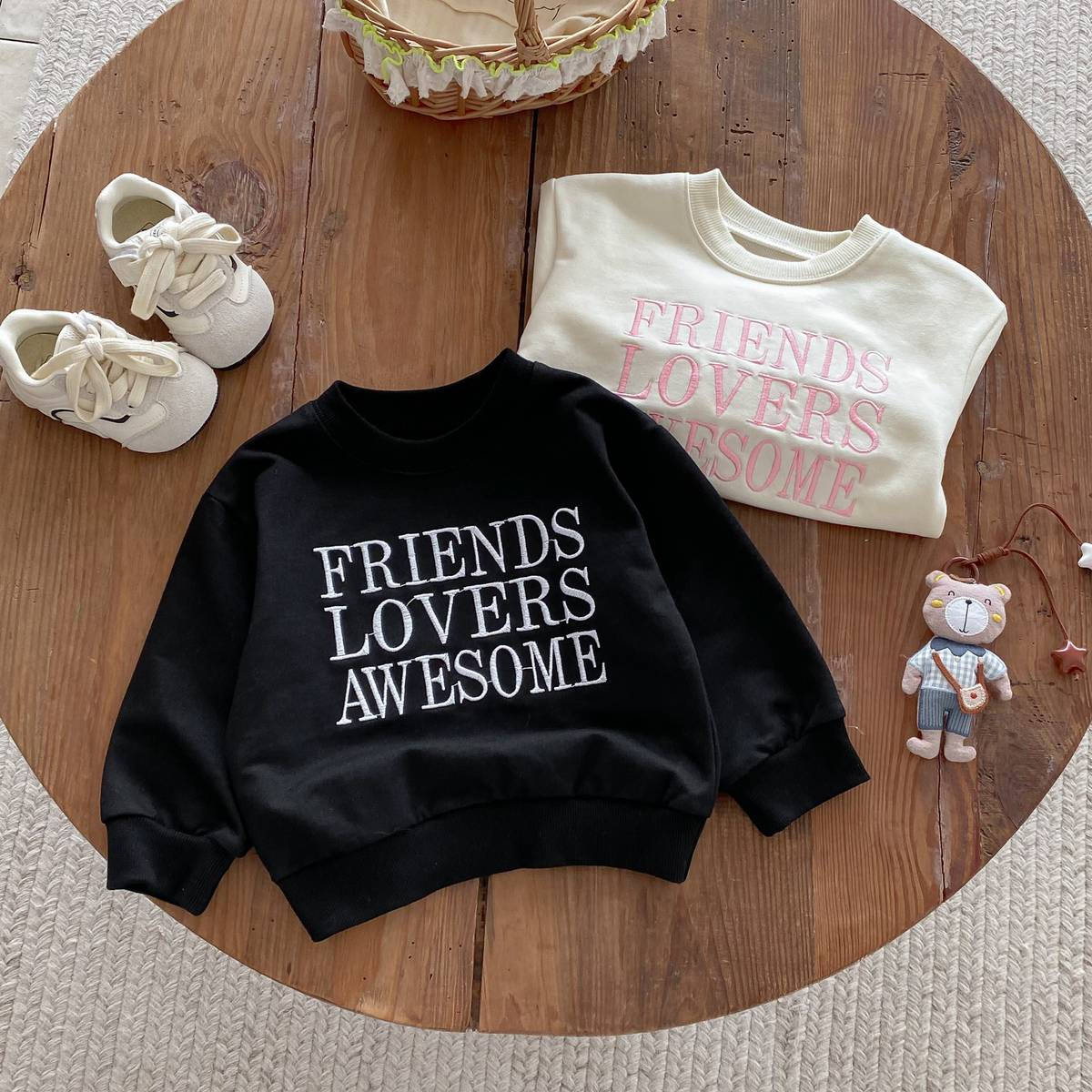 トレーナー・フーディ 長袖スウェットトレーナー 刺繍ロゴ 英字プリント シンプル カジュアル【mh0011389】