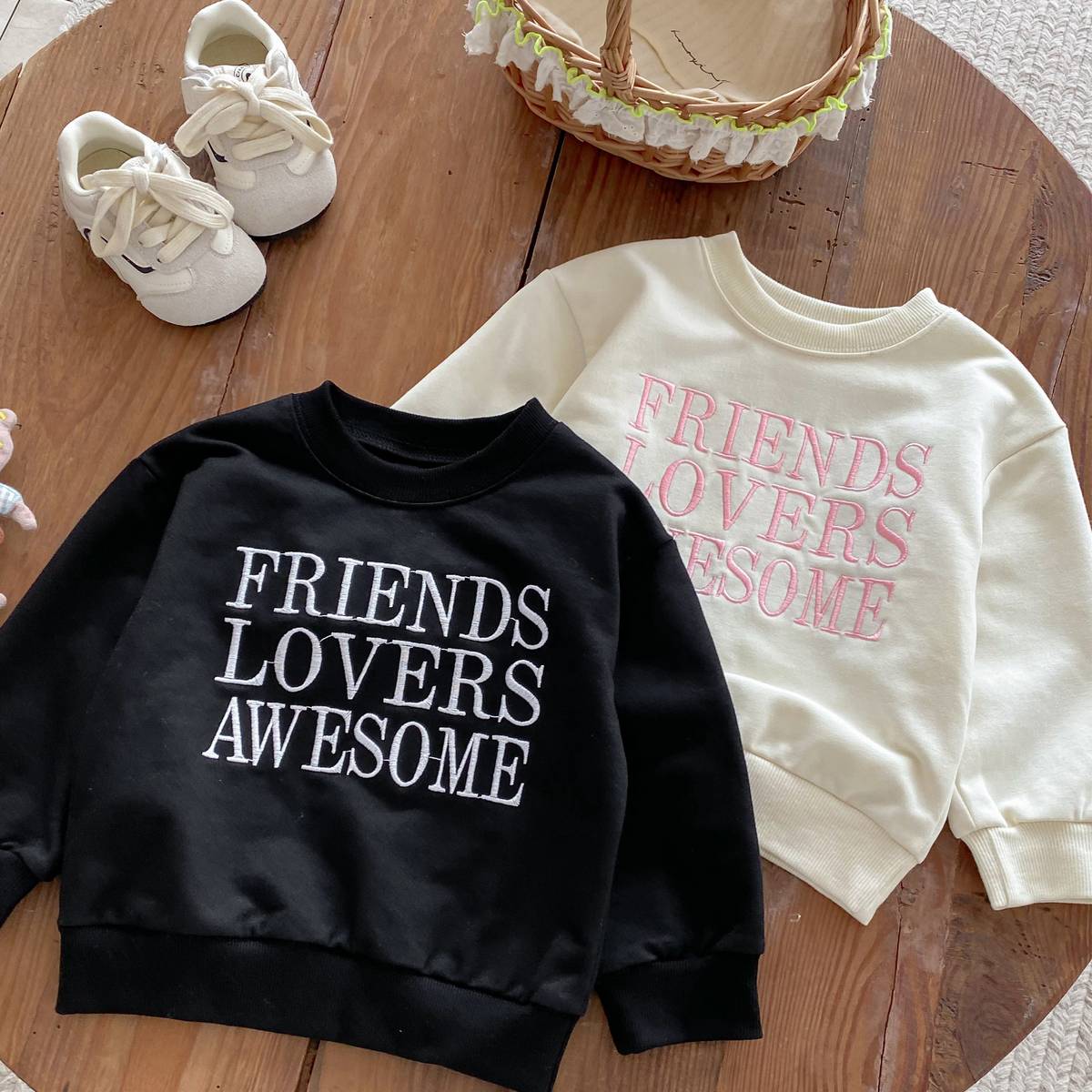 トレーナー・フーディ 長袖スウェットトレーナー 刺繍ロゴ 英字プリント シンプル カジュアル【mh0011389】