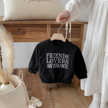 トレーナー・フーディ 長袖スウェットトレーナー 刺繍ロゴ 英字プリント シンプル カジュアル【mh0011389】