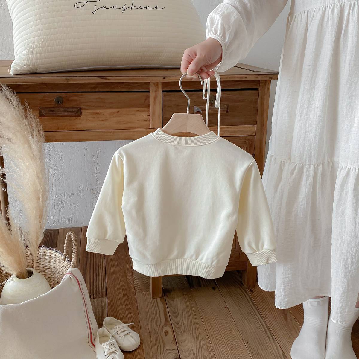 トレーナー・フーディ 長袖スウェットトレーナー 刺繍ロゴ 英字プリント シンプル カジュアル【mh0011389】