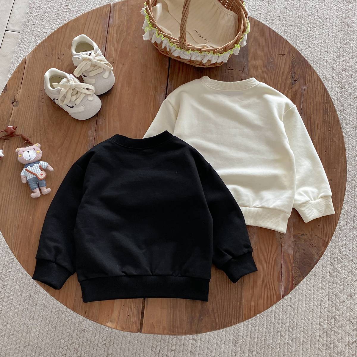 トレーナー・フーディ 長袖スウェットトレーナー 刺繍ロゴ 英字プリント シンプル カジュアル【mh0011389】