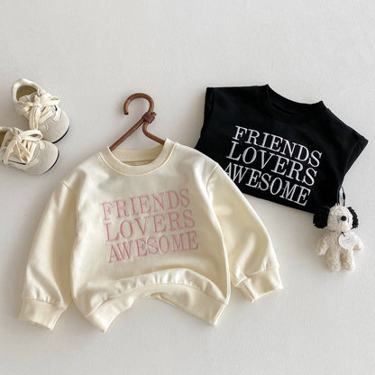 トレーナー・フーディ 長袖スウェットトレーナー 刺繍ロゴ 英字プリント シンプル カジュアル【mh0011389】