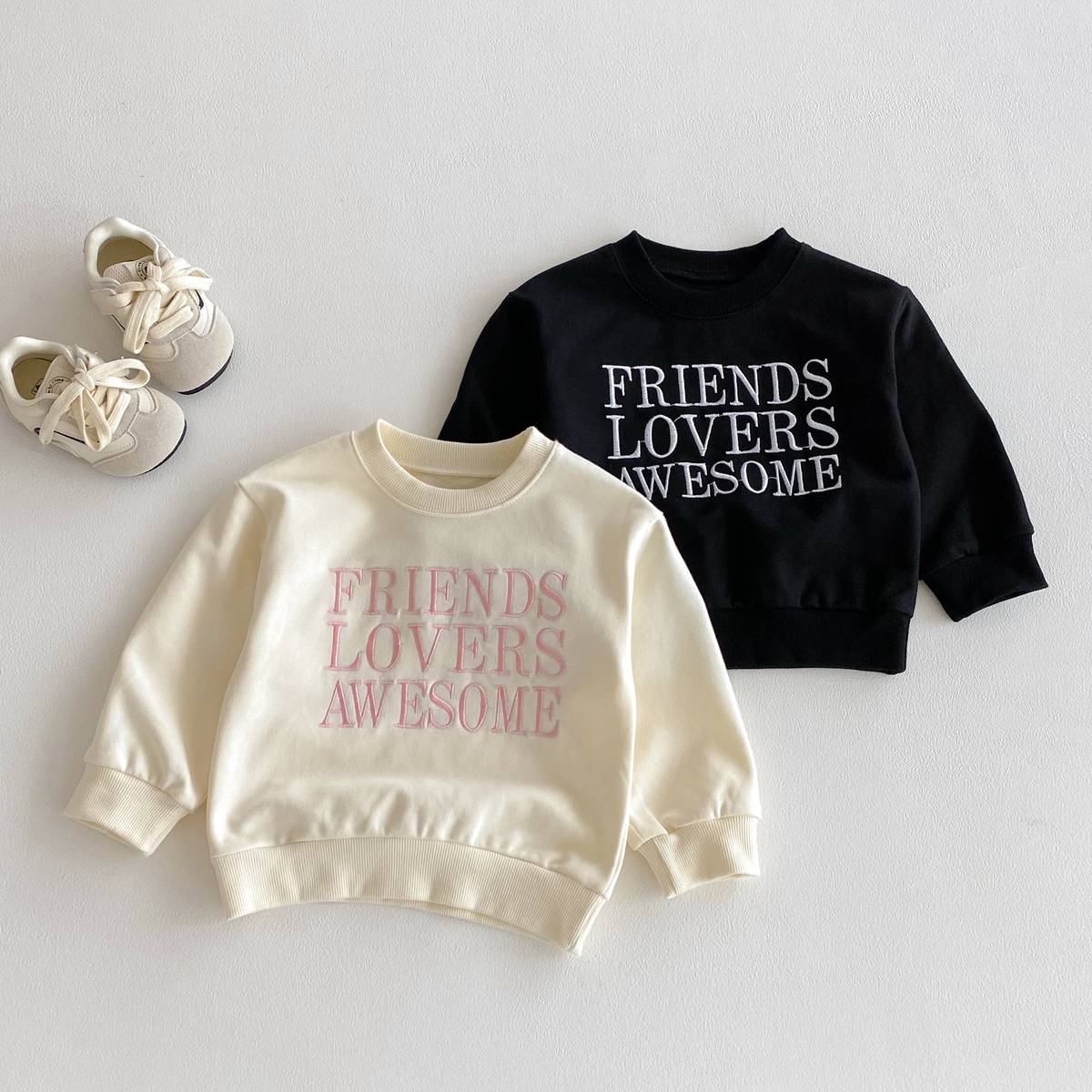 トレーナー・フーディ 長袖スウェットトレーナー 刺繍ロゴ 英字プリント シンプル カジュアル【mh0011389】