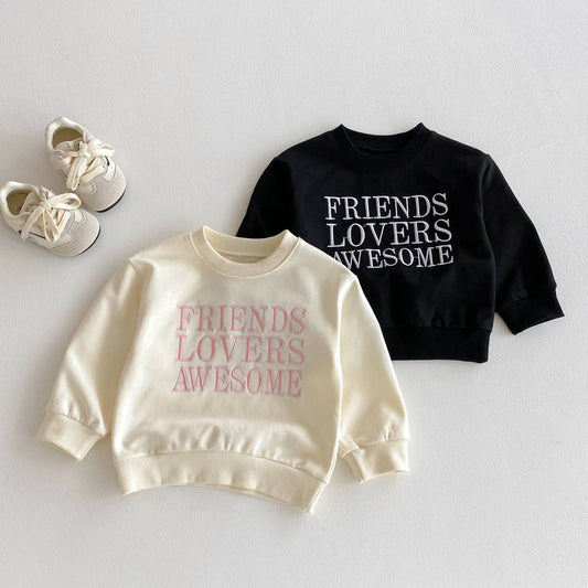 トレーナー・フーディ 長袖スウェットトレーナー 刺繍ロゴ 英字プリント シンプル カジュアル【mh0011389】