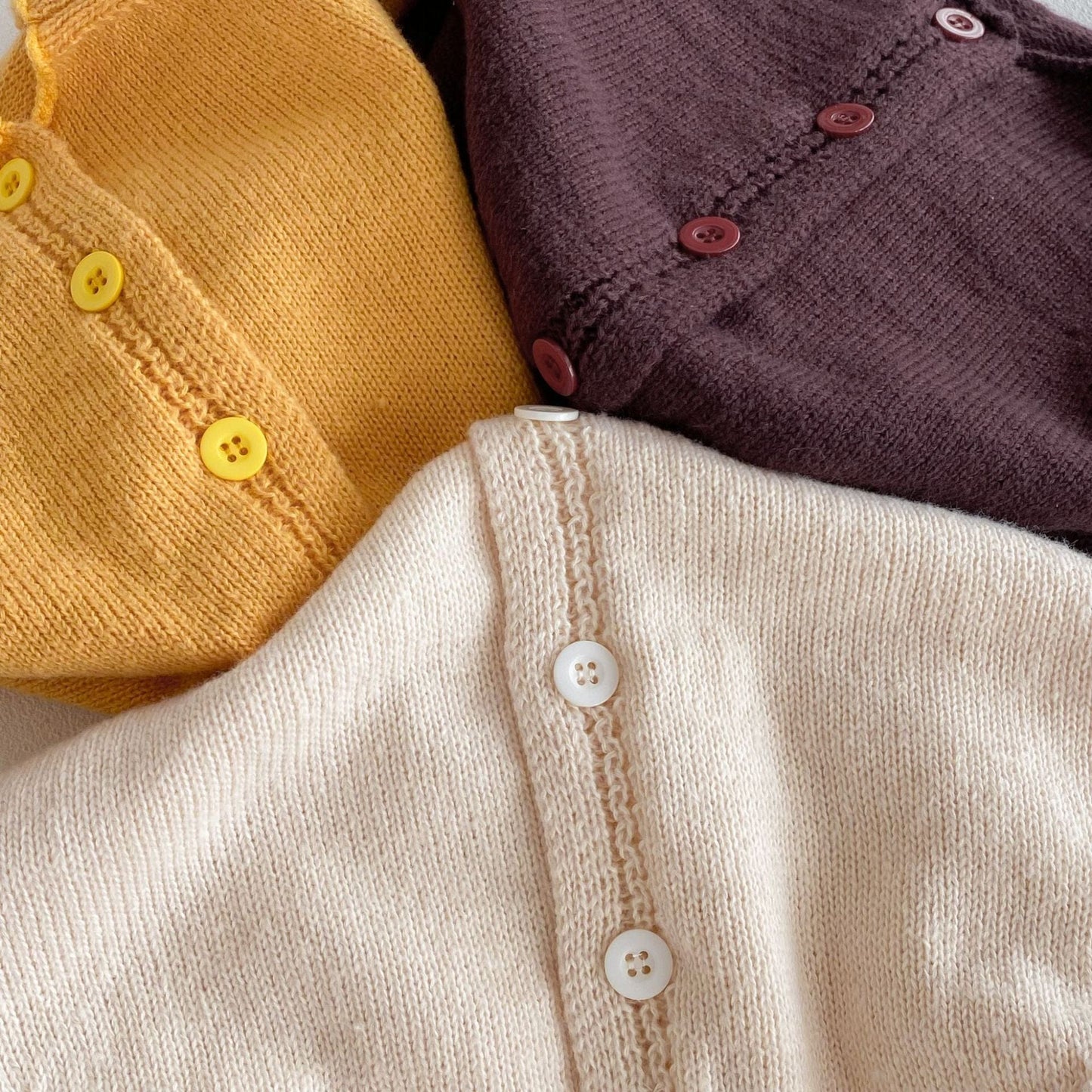 カーディガン・パーカー 長袖ニットカーディガン 無地 シンプル デイリーベーシック 【mh0011391】