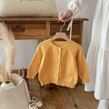 カーディガン・パーカー 長袖ニットカーディガン 無地 シンプル デイリーベーシック 【mh0011391】