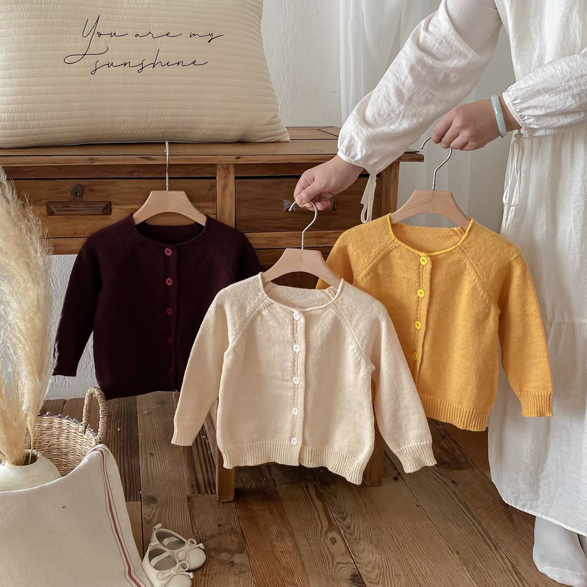 カーディガン・パーカー 長袖ニットカーディガン 無地 シンプル デイリーベーシック 【mh0011391】