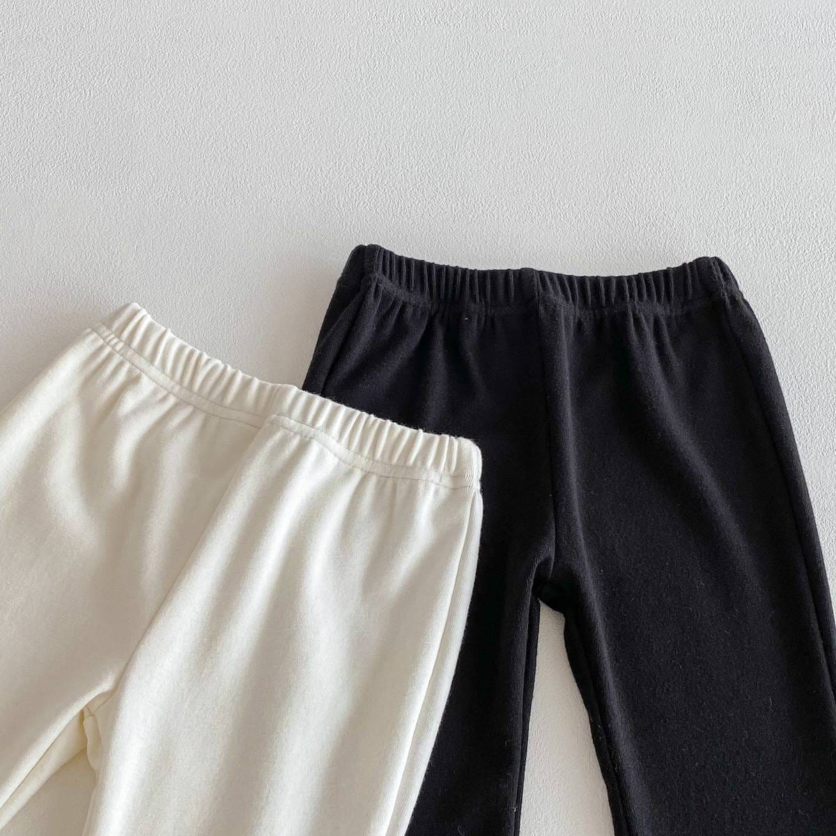 レギンスパンツ レギンスパンツ リブ生地 裾レースフリル スリットリボン フレア【mh0011393】