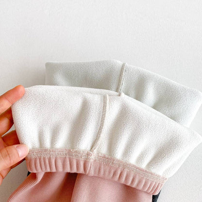 レギンスパンツ ロングレギンスパンツ リブ生地 裏ボア あったか 裾メロウフリル スリムフィット【mh0011394】