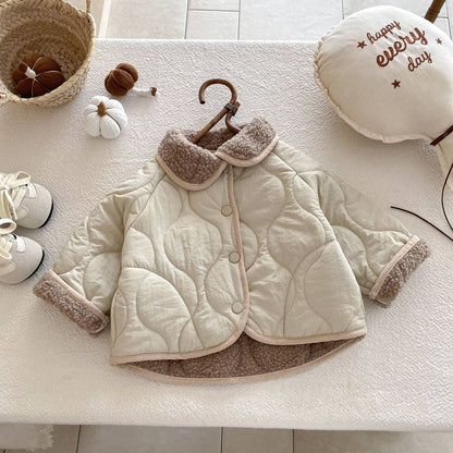 ショートコート・ジャケット・ジャンパー 中綿ジャケット キルティング ボア襟 あったか ボア裏地 防寒 アウター【mh0011397】