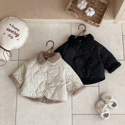 ショートコート・ジャケット・ジャンパー 中綿ジャケット キルティング ボア襟 あったか ボア裏地 防寒 アウター【mh0011397】