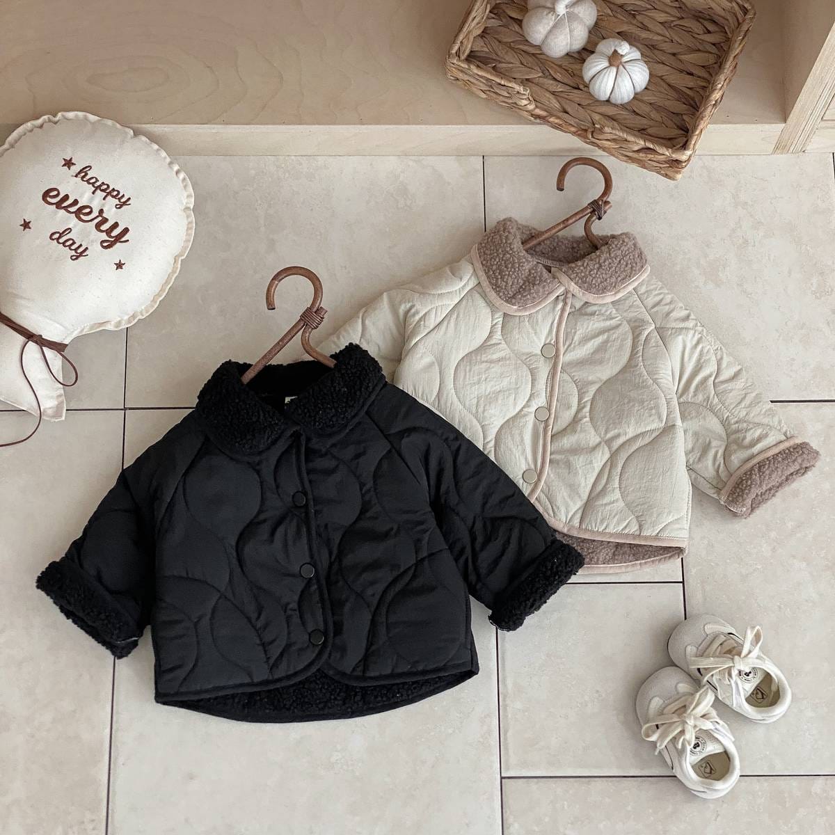 ショートコート・ジャケット・ジャンパー 中綿ジャケット キルティング ボア襟 あったか ボア裏地 防寒 アウター【mh0011397】