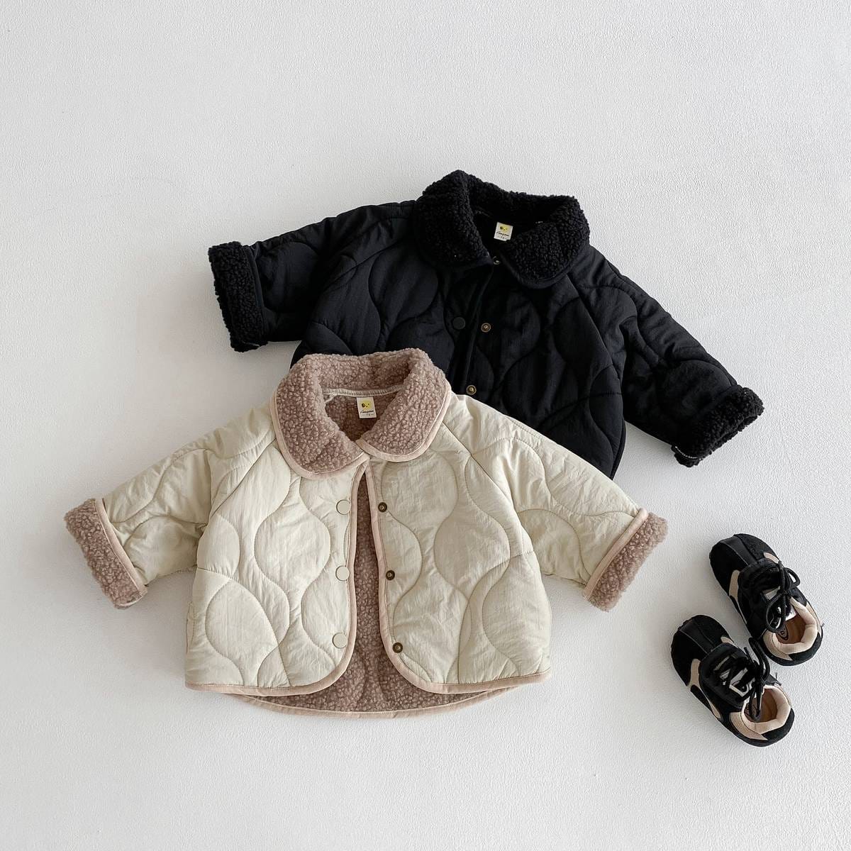 ショートコート・ジャケット・ジャンパー 中綿ジャケット キルティング ボア襟 あったか ボア裏地 防寒 アウター【mh0011397】