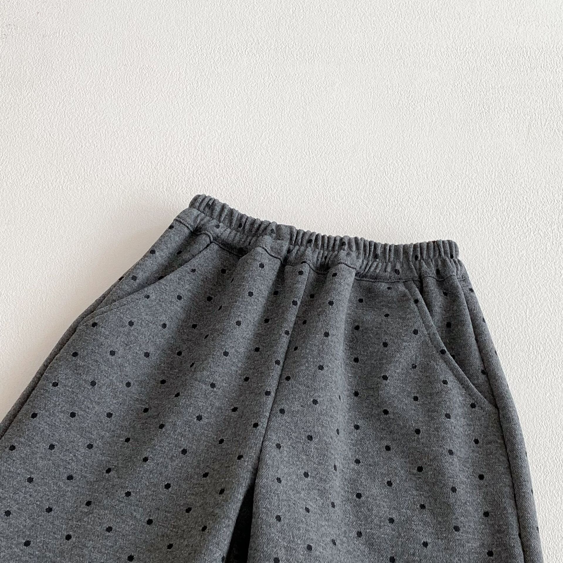 ノースリーブセットアップ Polka Dot Cotton Three-Piece Set ドット柄 セットアップ【mh0012088】