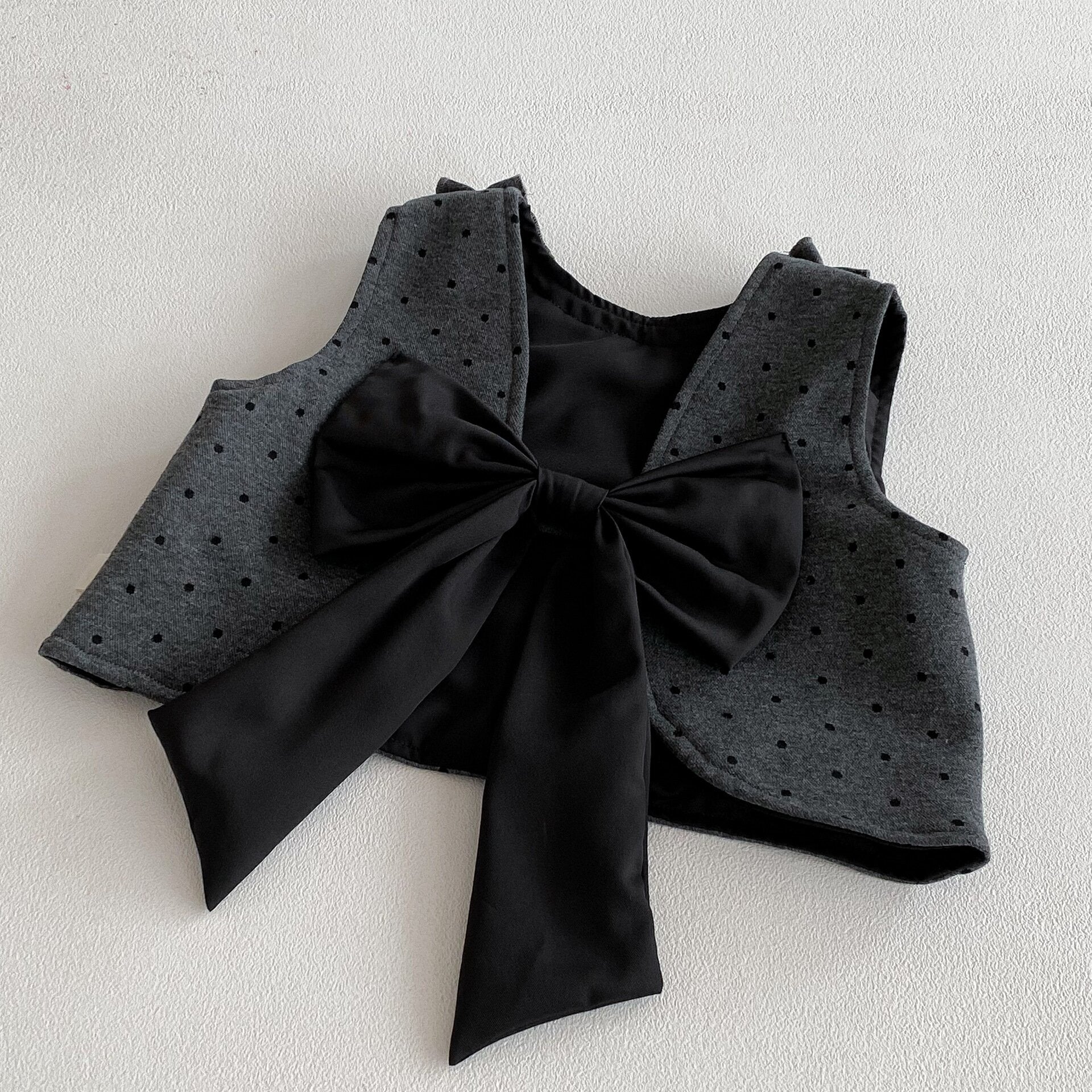 ノースリーブセットアップ Polka Dot Cotton Three-Piece Set ドット柄 セットアップ【mh0012088】