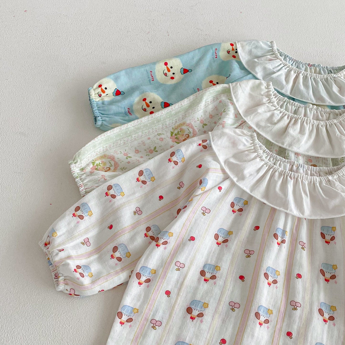 長袖パジャマ Princess Lapel Long Sleeve Pajamas プリンセス 襟付き パジャマ セット【mh0011959】