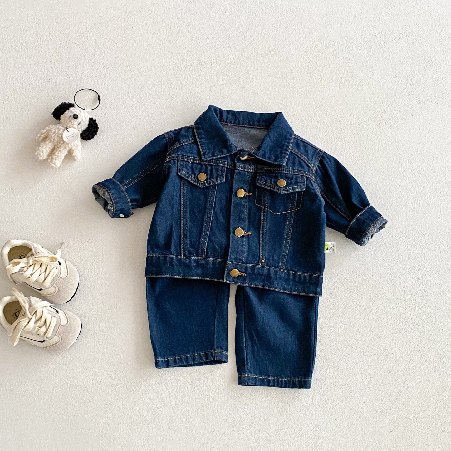 長袖セットアップ Vintage Soft Denim Set デニム セットアップ 2点セット【mh0012096】
