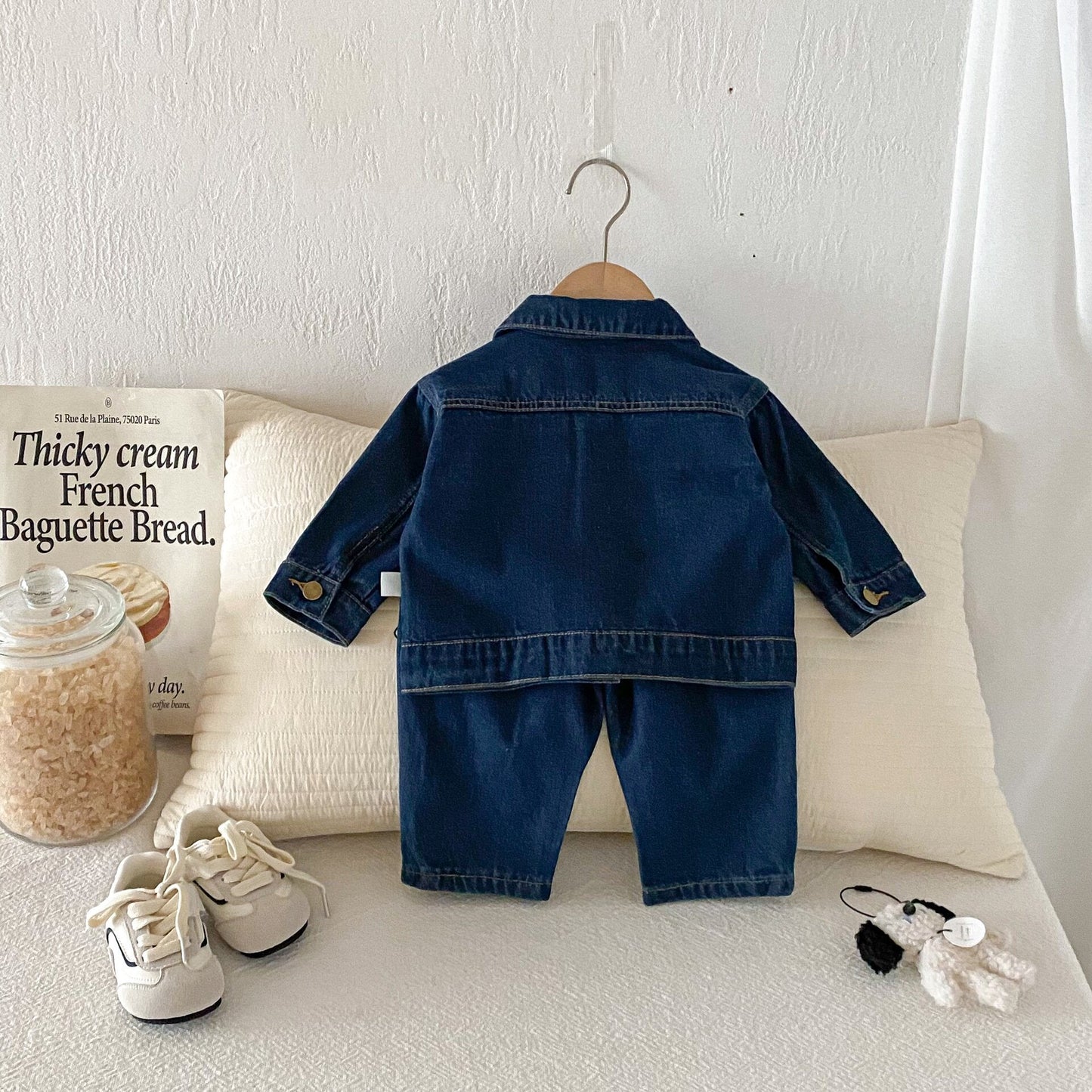 長袖セットアップ Vintage Soft Denim Set デニム セットアップ 2点セット【mh0012096】
