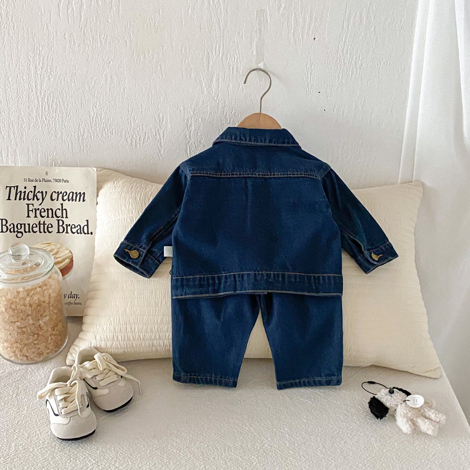 長袖セットアップ Vintage Soft Denim Set デニム セットアップ 2点セット【mh0012096】